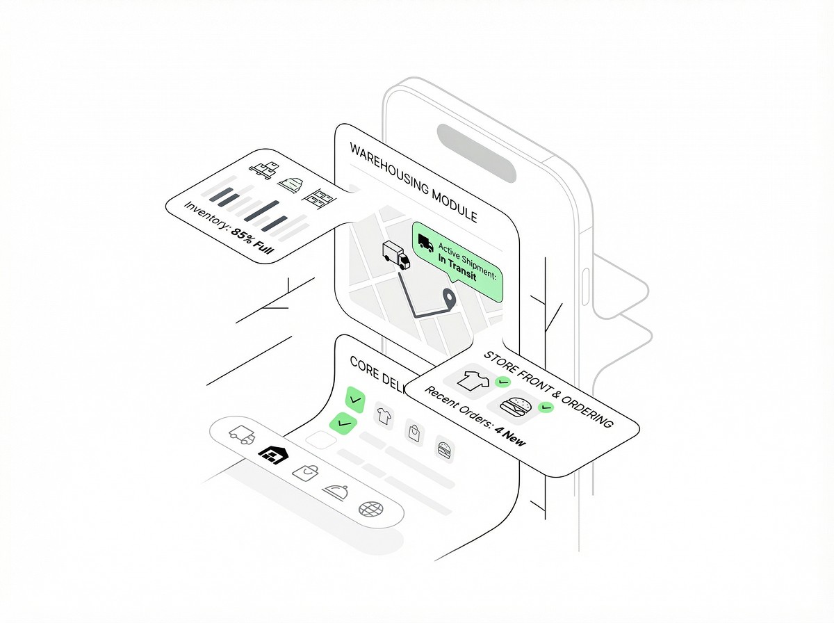 OnDi logistics platform illustration